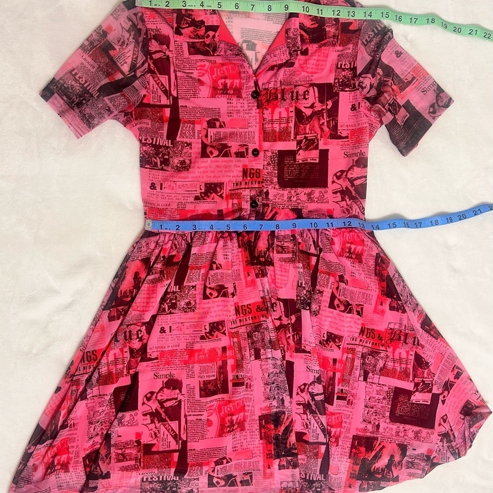 Urban Outfitters Pink Mini Polo Collar Dress - Picture 6 of 11